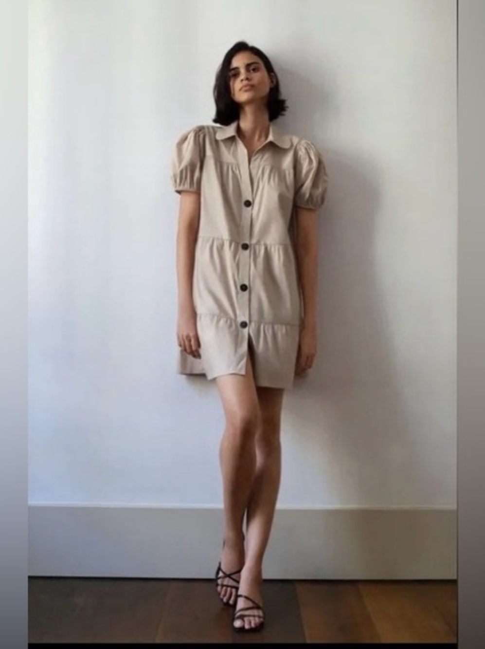 Zara voluminous mini dress size extra small